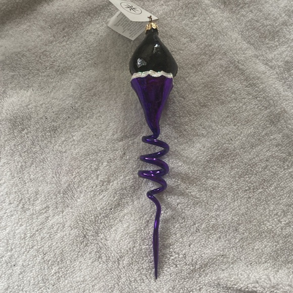 Christopher Radko Vintage 1998 NOS Green Elf spiral ornament Halloween #98-060-8 - Picture 3 of 9